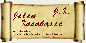 Jelen Kasabašić vizit kartica